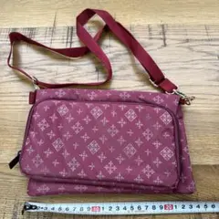 Daily russet レッド　お財布ショルダーバッグ