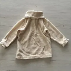 cottoli ハイネック コーデュロア カットソー 長袖 トップス リブ