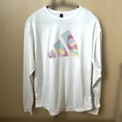 adidas ロングスリーブ Tシャツ Sサイズ ホワイト