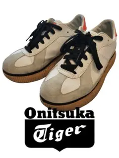 Onitsuka Tiger スニーカー ホワイト/オレンジ 25cm