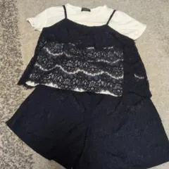 【値下げ】COMME CA ISM レースキャミソール Tシャツ セットアップのサムネイル