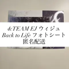&TEAM EJ ウィジュ Back to Life フォトシート 匿名配送