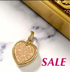 SALE‼️No.32G⭐️天然石 トゥルージー ハートチャームGOLD 1個