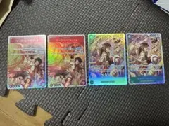 ワンピースガード　スタートデッキEX ルフィ エース　SR 各2枚のサムネイル