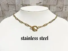 サージカルステンレス マンテル チョーカー ネックレス ゴールド #2