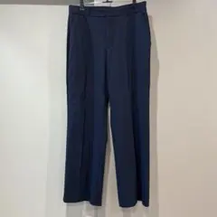 ネイビー スラックス シンプルデザイン　GU