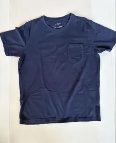 グローバルワーク　UネックTシャツ　半袖　ネイビー　紺　綿100%