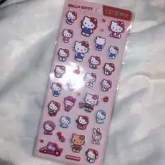 正規品　サンリオ　ハローキティ　キティ　ぷっくりシール　赤　レッド　KITTY