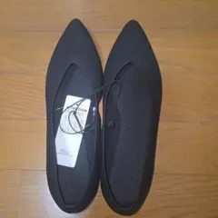 【新品未使用タグ付き】GU ウォッシャブルニットフラットシューズ 25.0cm
