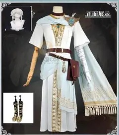 第五人格 占い師 イライ ホワイト 三分妄想 コスプレ 靴 ウィッグ付き