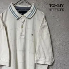TOMMY HILFIGER トミーヒルフィガー ポロシャツ ビッグ 刺繍 XL