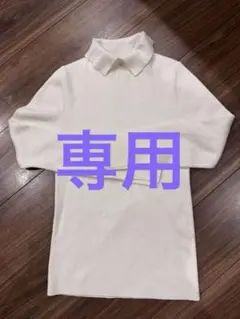 LOULOU WILLOUGHBYレギュラーカラータートルネックブルオーバー