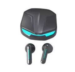 ワイヤレスイヤホン ブラック LAMPライト付き