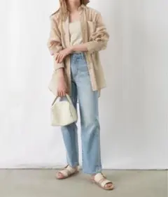 LC/LLL シアーバックデザインシャツ / オーバーサイズシアーシャツのサムネイル