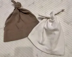 【お値下げ】ベビー帽子 2点セット【フリーサイズ】