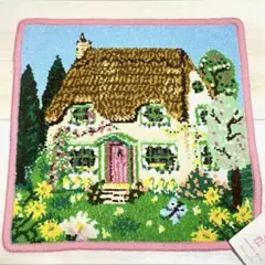 ナタリーレテ　x アフタヌーンティー　ハンカチ　コテージ　花のお庭　シェニール織のサムネイル