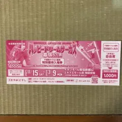 ハッピードリームサーカス 自由席 入場券