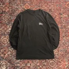 【最安値】STUSSY ステューシー ロンT ブラック M 胸ロゴ