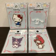パイルワッペン　4種　サンリオ　キティ　クロミ　マイメロディ　シナモロール