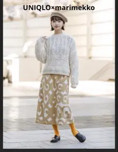 UNIQLO×marimekko フリース　スカート＊ ウエストゴム