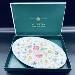 MINTON Haddon Hall 花柄楕円形プレート