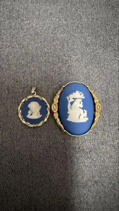 WEDGWOODブローチ・ネックレス ２点セット