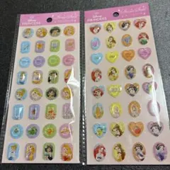 メルカリ最安！ディズニー【プリンセス　ストーンシール2種セット】