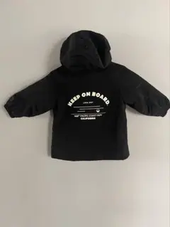 ZARA 黒フード付きジャケット 12-18m