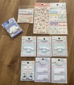 シナモロールセット ワッペン シール サンリオ　ダイソー　DAISO