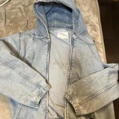 ZARA フード付きデニムジャケット XL - メルカリ
