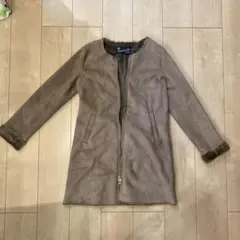 フェイクムートンノーカラーコート