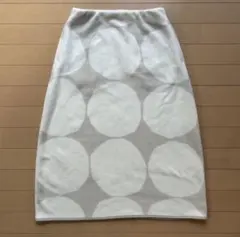 ユニクロ マリメッコ フリース スカート M ホワイト ドット