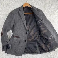 SOPHNET. テーラードジャケット カモフラ エルボーパッチ ツイードのサムネイル