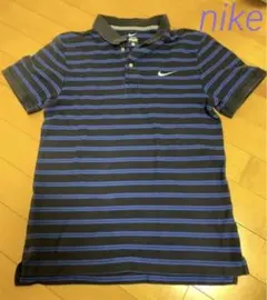 NIKE／ナイキ ボーダー柄 ポロシャツ ゴルフ
