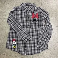 CECIL McBEEミニーマウス チェック柄 長袖シャツ.