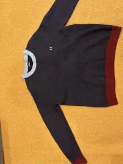 FRED PERRY XL ネイビー・ワインレッド セーター