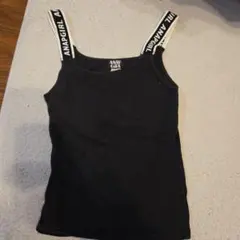 ANAP GIRL ノースリーブタンクトップ XS 黒 ブラキャミ