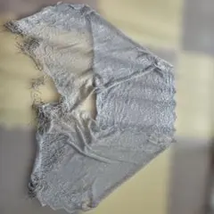 ラメ入りベージュ　ストール