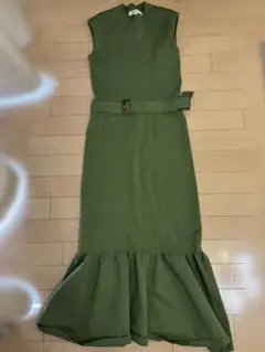 Mystrada グリーン ノースリーブ ワンピース 36