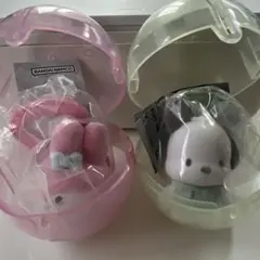 サンリオ カラフルカラビナマスコットチャーム マイメロディ　ポチャッコ　2セット