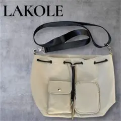 【美品】LAKOLE アソート2WAYポケット巾着バッグ