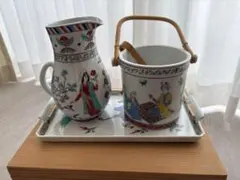 陶器製 ピッチャー アイスペール トレイ セット