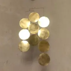 【美品】河上智美　モビール　ガラス　真鍮　ガラス作家 美品】河上智美 モビール ガラス 真鍮 ガラス作家 - メルカリ
