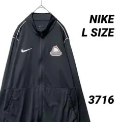 NIKE ナイキ ラグビー トラックジャケット ブラック L 刺繍ロゴ