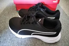 PUMA エクスペダイト ワイド NU 3 ブラック×ホワイト スニーカー