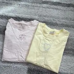 petit main チェリー＆ハートTシャツセット