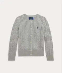 新品未使用タグ付き★ポロラルフローレン　ミニ ケーブル コットン カーディガン