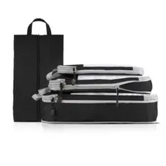 トラベルポーチ 4点セット 圧縮 旅行 収納ポーチ 圧縮ポーチ ポーチ