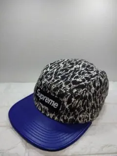 希少　supreme キャップ　レオパード