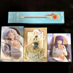 葬送のフリーレン　フィギュアセット　杖/眠りフリーレン　フェルン ドレスver.